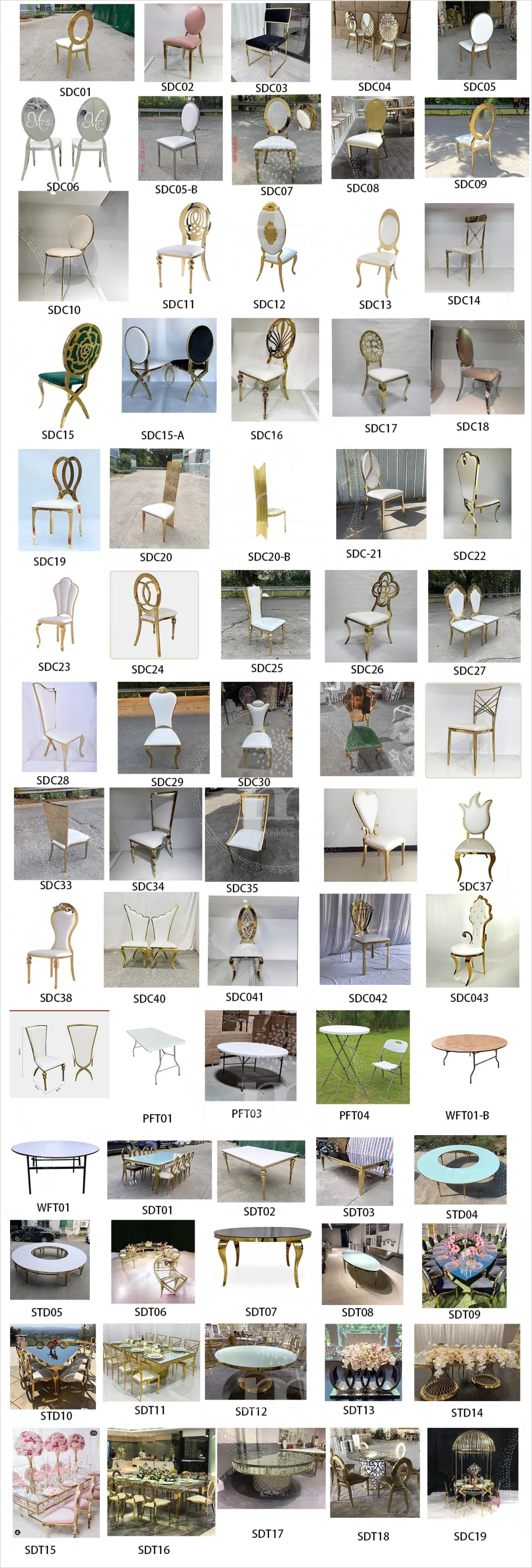 Chairs for Dining Room Modern Gold Golden Wedding Chiavari Chair Stainless Steel Wedding Event Chair (SDC13-R)