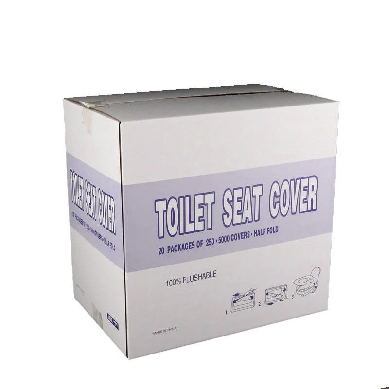 100% Flushable Disposable Toilet Seat Cover Paper 1/2 Folded, 1/4 Folded