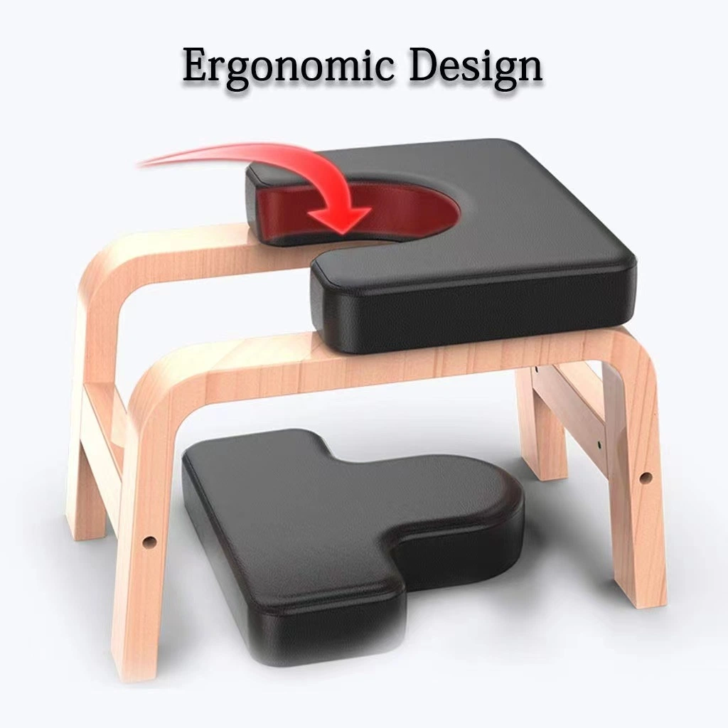 Wholesale Modern Adjustable Wooden Meditation Bench Headstand Inversion Yoga Stool