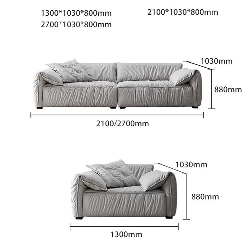 Texture Waterproof Scrub Cloth Modern Minimalist Living Room Sofa