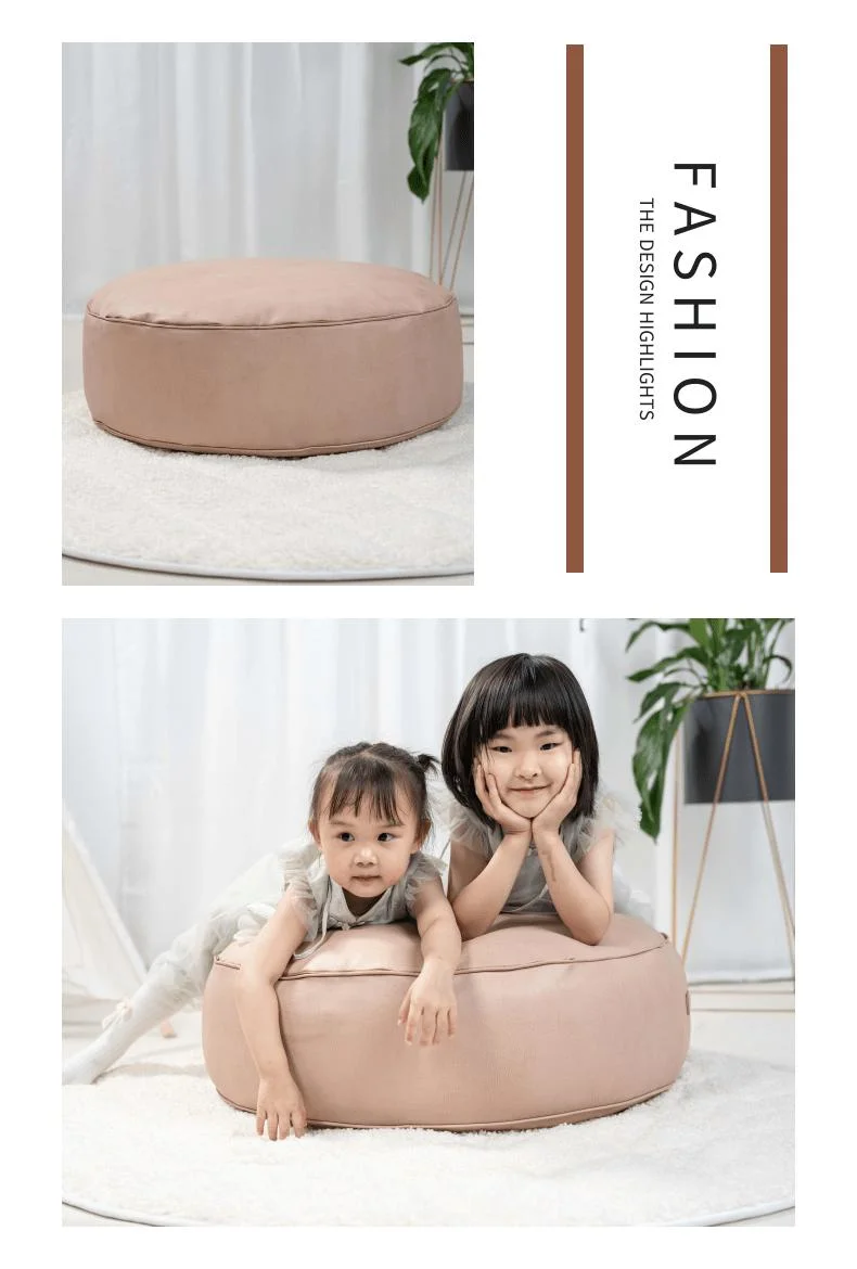 Vegan Leather Children Kids Lazy Sofa Baby Beanbag Chairs Cover