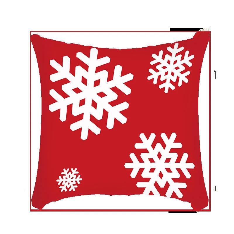 Best Selling Christmas Santa Claus Sofa Decorative Cover with Zipper Christmas Home Cushion Cover Pillowcase Pillow Case