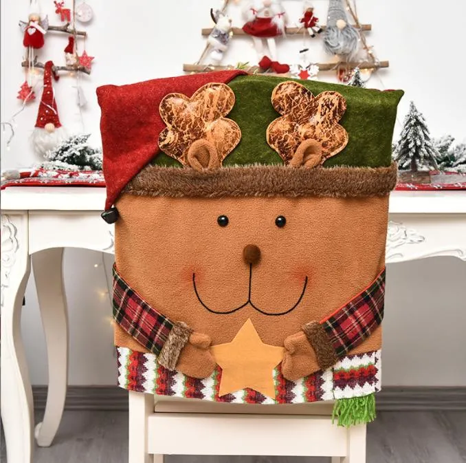 Christmas Decoration Chair Cover Stool Cover New Doll Chair Cover European and American Decorative Ornaments Home Furnishings