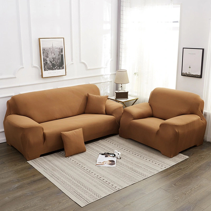 Wholesale Cheap Price Plain Design, Solid Color Stretch Sofa Cover