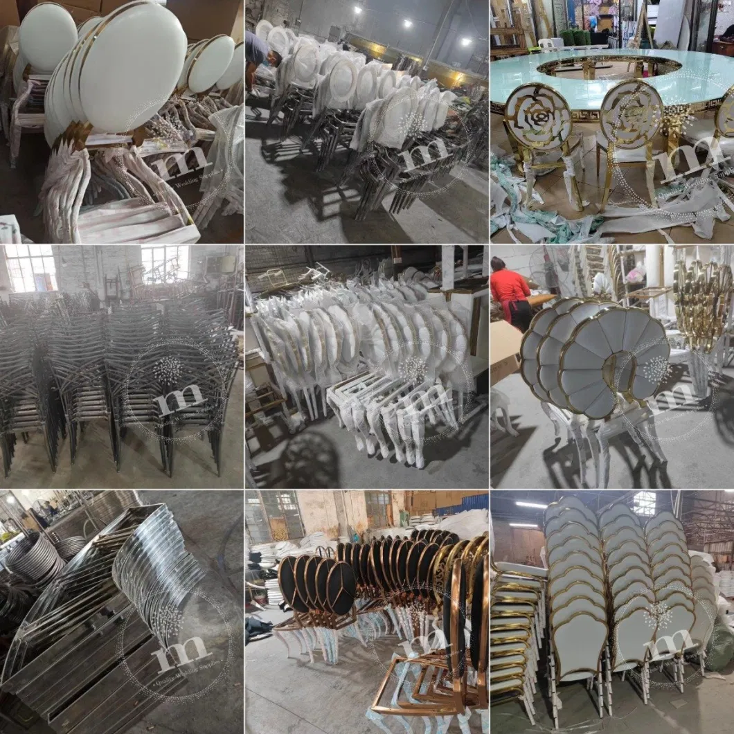 White New Banquet Wholesale Kids Golden Steel Wedding Stainless Steel Event Chiavari Chair for Sale