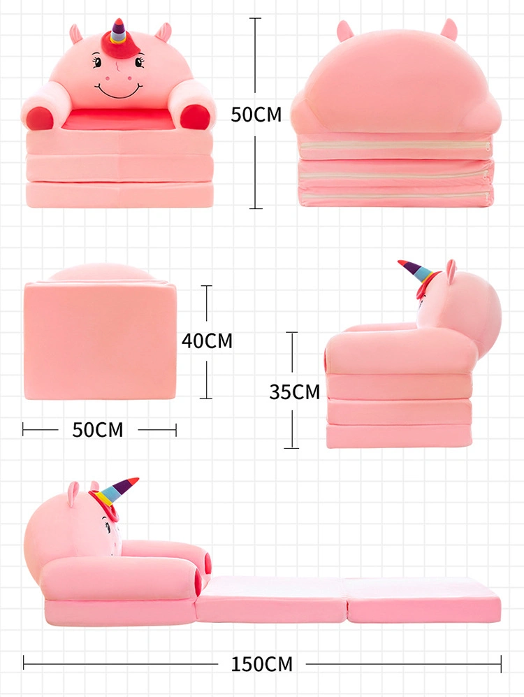 Removable and Washable Children&prime; S Folding Sofa