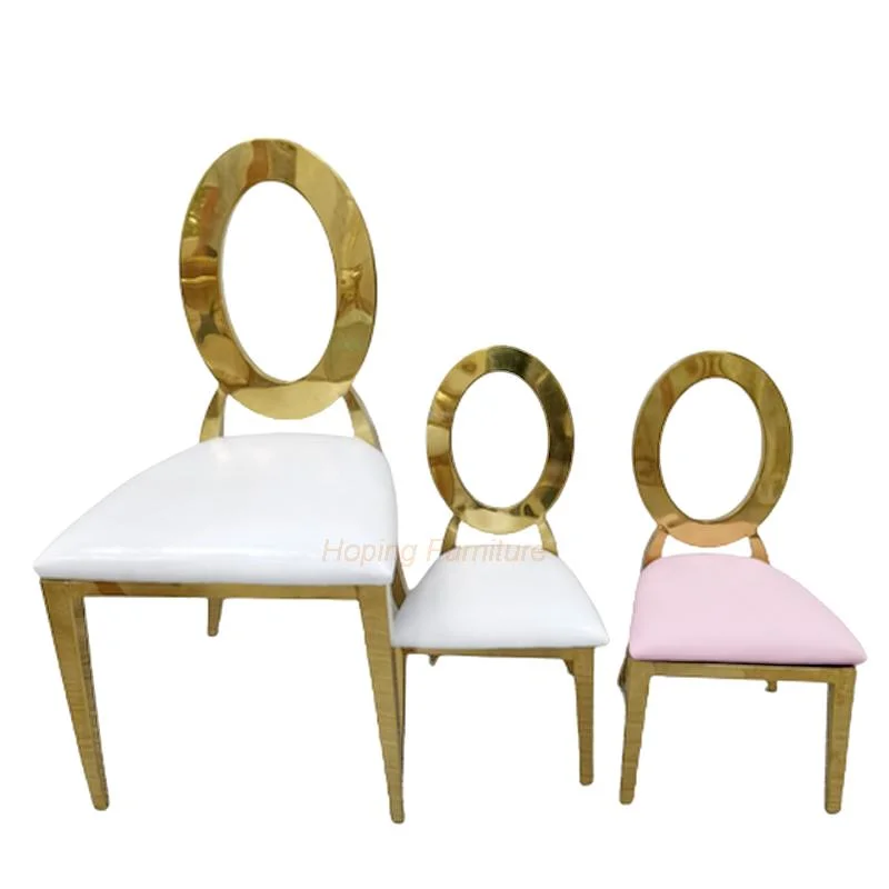 Rental Fancy Gold Modern Dining Table White Chairs Golden Royal Dining Room Furniture Ten Seat Chair Set Throne Moveable Cushion Wedding Chair