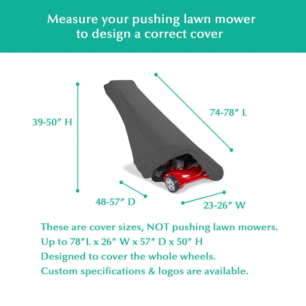 Riding Lawn Mower Cover Waterproof Garden Machine Cover Fits Decks up to 54&quot;