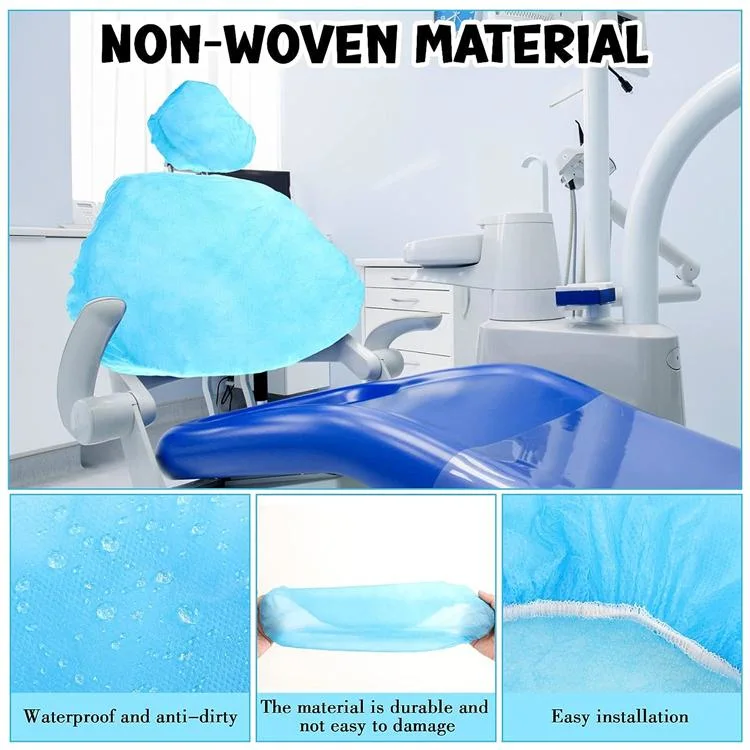 SJ Dental Chair Sleeve Protectors Blue Non woven Dental Chair Covers Disposable For Dentist Tattoo Customer