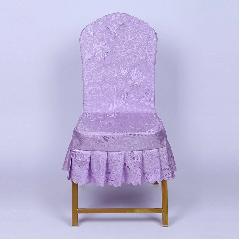 Jacquard Multi Design Colors Wedding Decorative White Seat Chair Cover