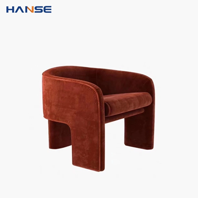 Hot Sale Modern Home Furniture Soft Fabric Lounge Sofa Reclining Lazy Leisure Chair with Armrest