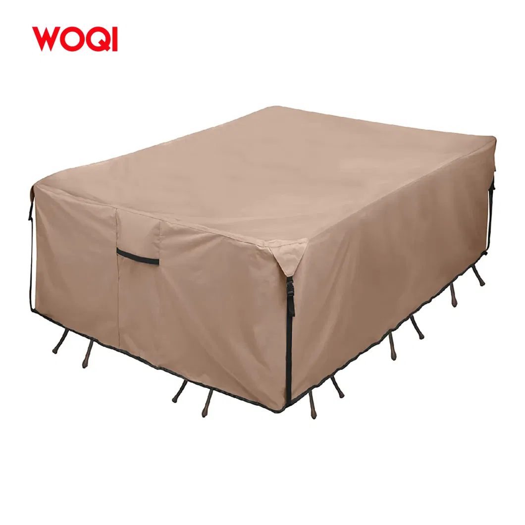 Woqi 600d Canvas Waterproof Outdoor Dining Table and Chair Universal Furniture Cover