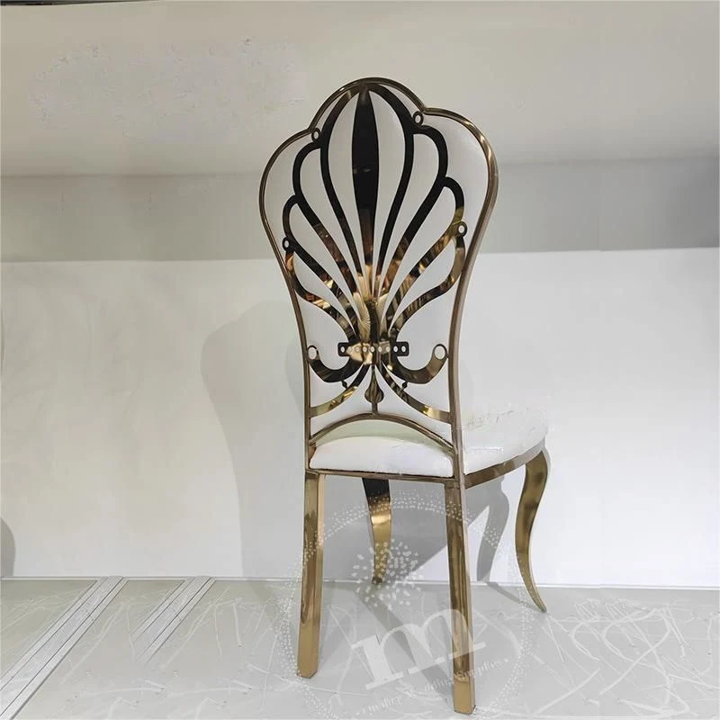 Wholesale Royal Lux Stainless Steel Chair Velvet Fabric Red Wedding Golden Chiavari Chair