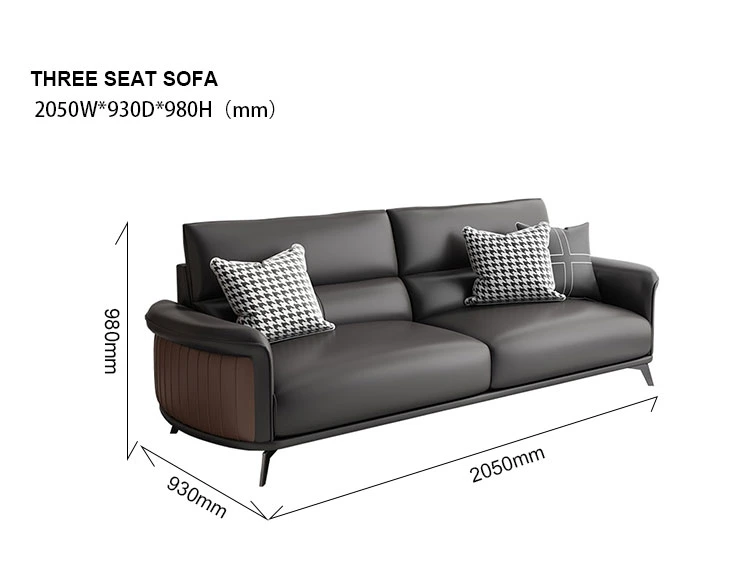 Liyu Unique Latest Design High Quality Brand Decor Leather Office Couch Seating Office Sofa Furniture