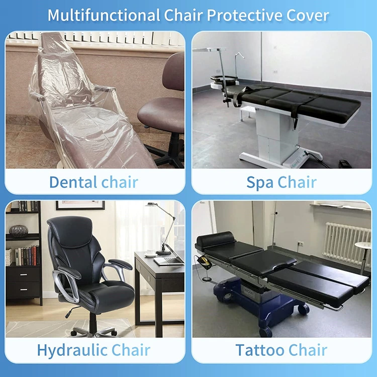 SJ Disposable Dental Full Chair Covers Tattoo Chair Sleeve Protectors 29&quot; x 80&quot; Waterproof Dental Sleeves