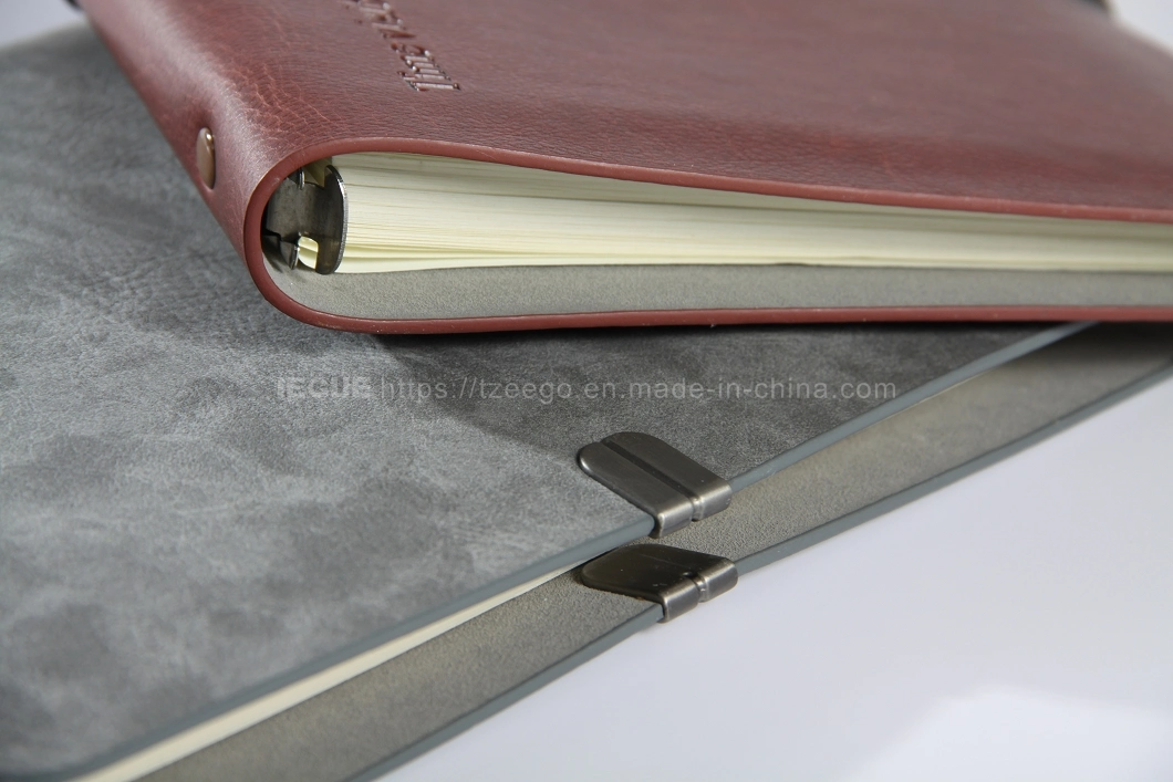 2023 Planner Custom Loose Leaf PU Leather Notebook Personalized Leather Notebook Cover