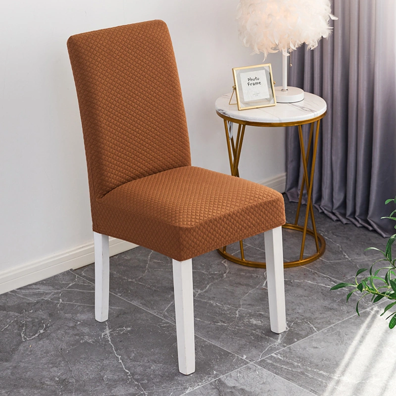 Jacquard Velvet Elastic Stretchable Chair Covers for Dining Room Wedding Banquet