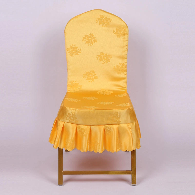 Jacquard Multi Design Colors Wedding Decorative White Seat Chair Cover