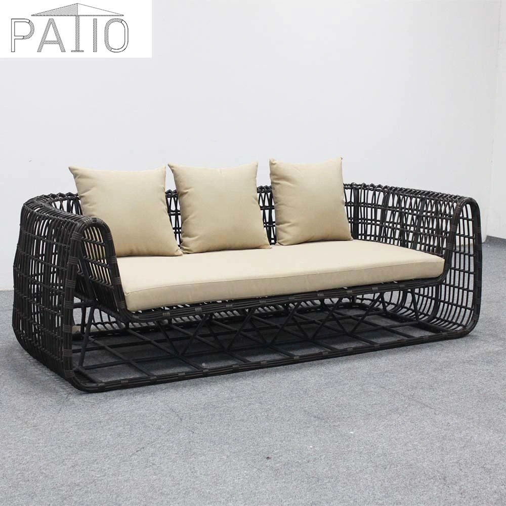 Eco-Friendly Outdoor Furniture Durable Rattan Chairs Washable Wicker Rattan Sofa