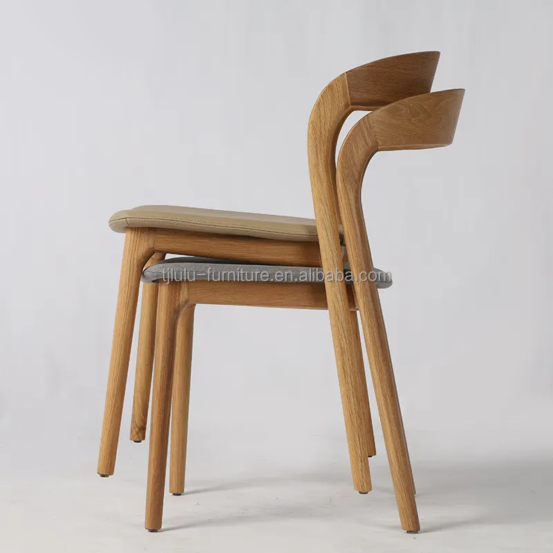 New Design Modern Nordic Style Cover Room Solid Wood Dining Chair