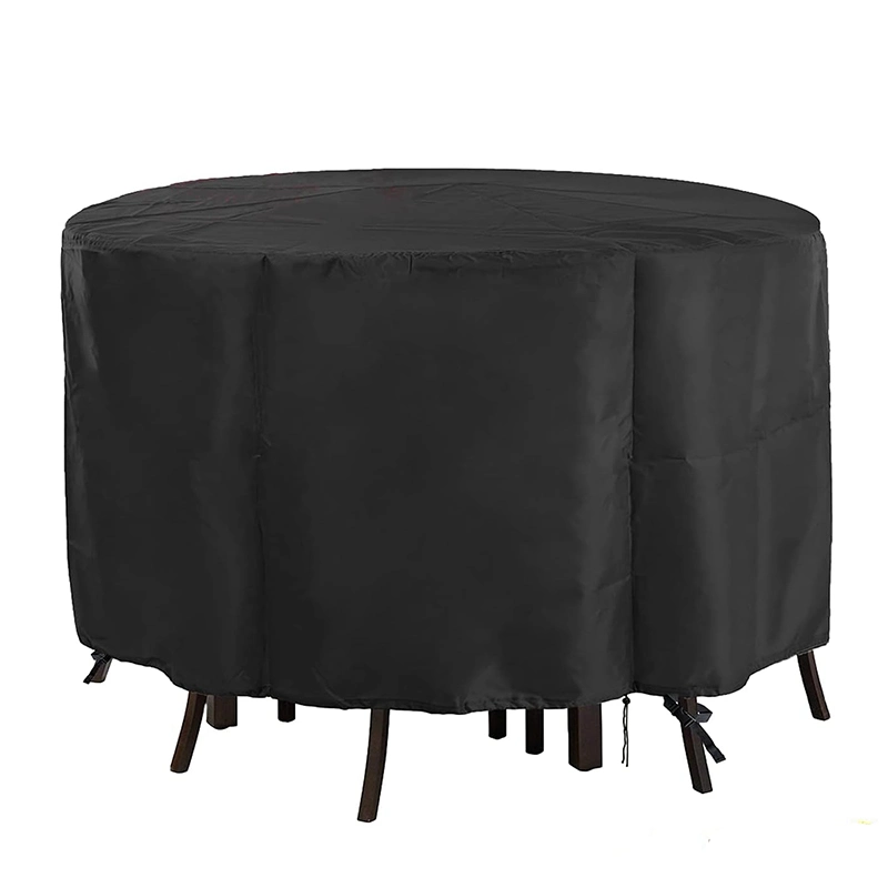 Factory Customized Outdoor Circular Table and Chair Waterproof Cover Oxford Cloth Furniture Cover