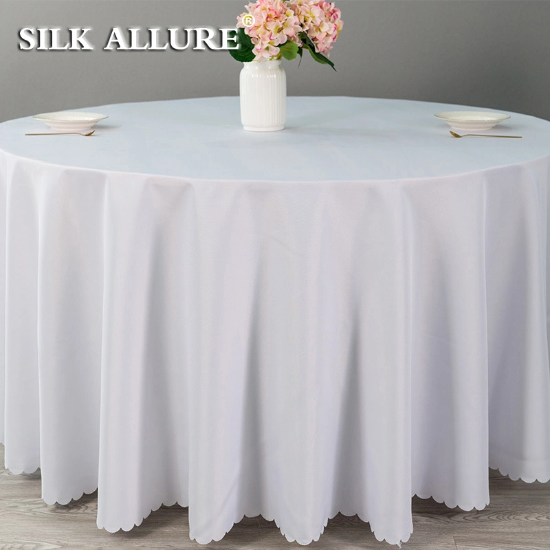 China Quality Luxury Banquet Hotel Polyester Fabric Tablecloth Chair Covers