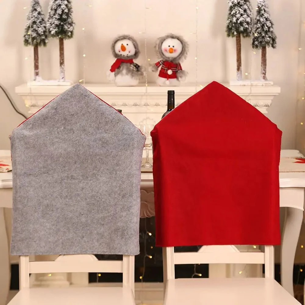 New Year 2024 Christmas Cloth Santa Claus Decoration Home Wholesale Chair Cover