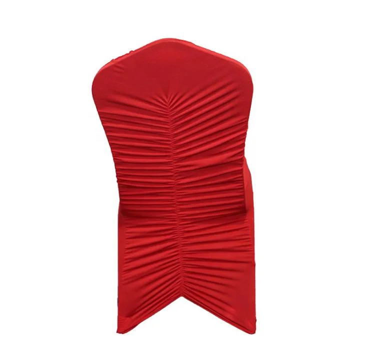 Wholesale Hot Sale Cheap High Quality Chair Cover for Wedding Banquet Ruffle Spandex Chair Cover