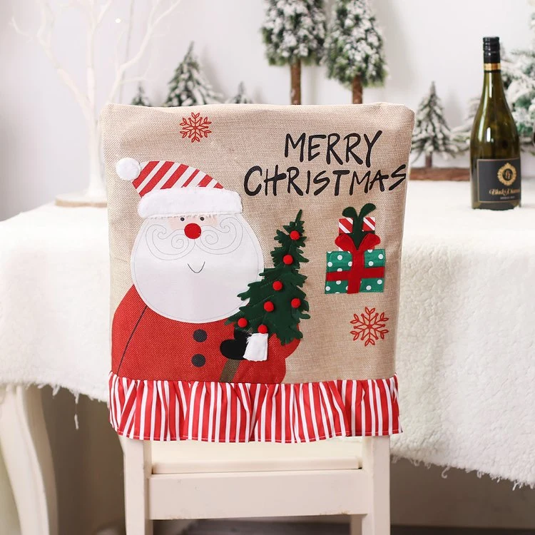 Christmas Kitchen Dress up Prop Santa Claus Christmas Chair Cover