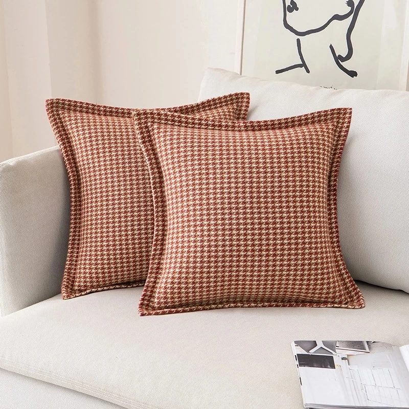 Wholesale Price Simple Cream Cell White Cushion Cover Living Room Car Bedroom Sofa Cushion Cover