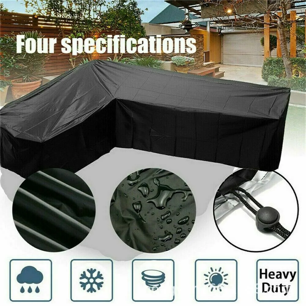 Outdoor Garden Furniture 210d Oxford Cloth Black Outdoor Cover