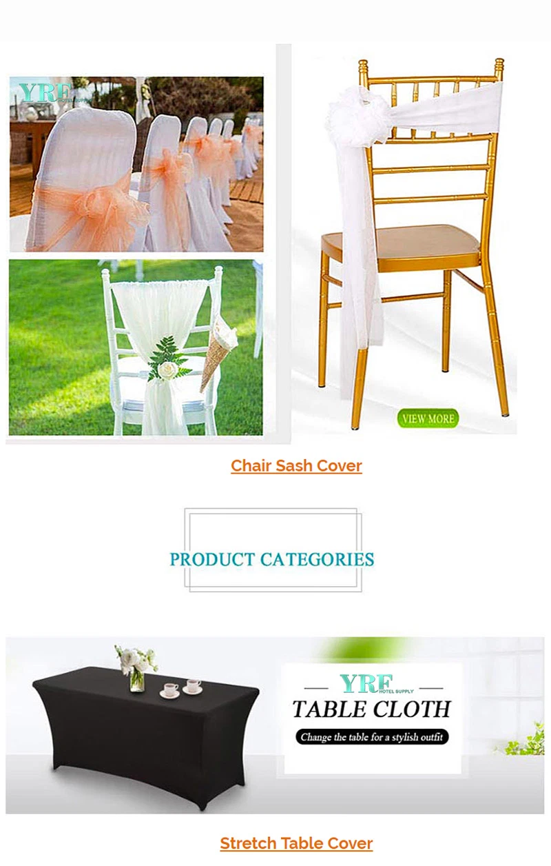 Stretch Spandex Protector Dining Chair Covers Thick White Polyester for Wedding Party