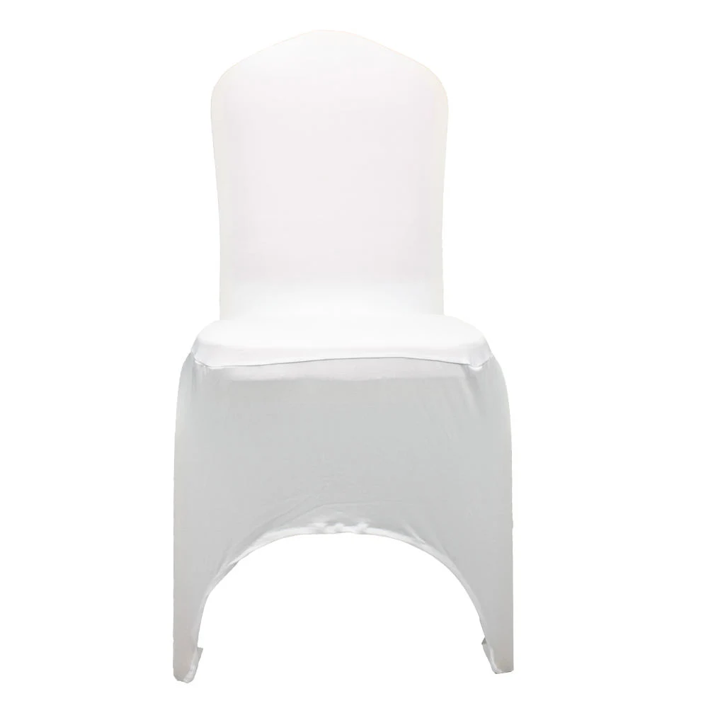 White Color Polyester Spandex Banquet Wedding Party Chair Covers