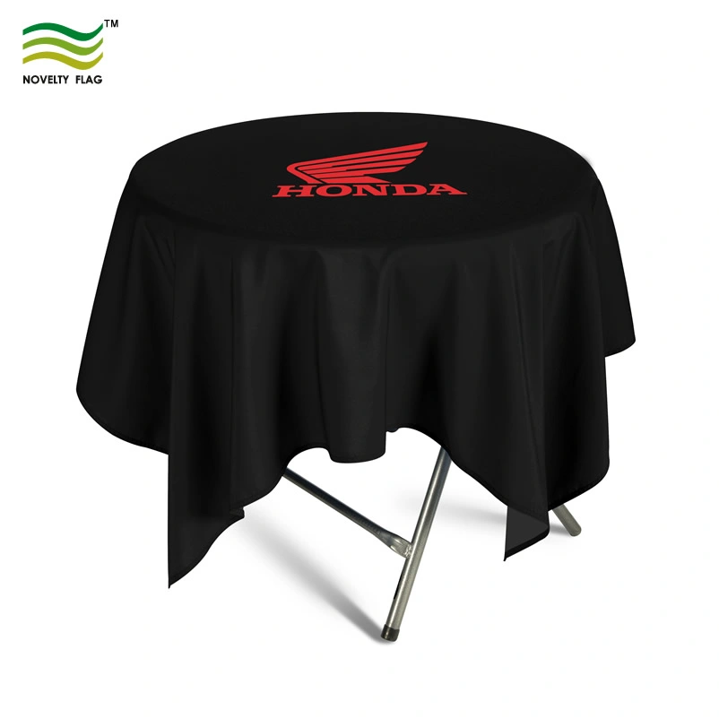 New Custom Full Color Polyester Cloth Loose Round Table Covers