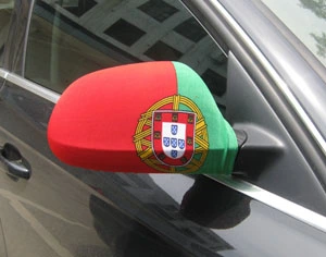 Custom Design Logo Polyester Car Door Side View Wing Mirror National Flag Cover for Car BMW 1 Promotion Advertising Gifts