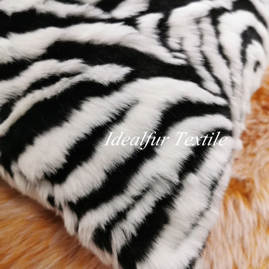 100% Polyester Fleece Custom Zebra-Stripe Decorative Pillow