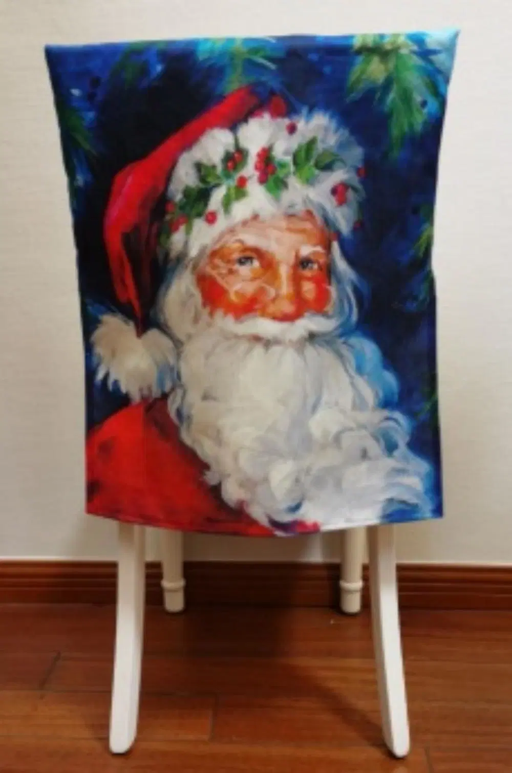 Santa Snowman Home Christmas Chair Seat Decoration Decor Cover 2024 Polyester