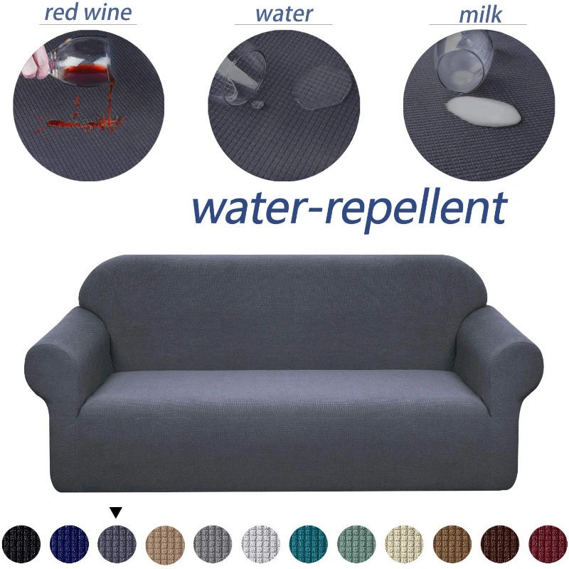 Waterproof Jacquard Fabric with Elastic Bottom Stretch Sofa Covers, Couch Cover Furniture Protector