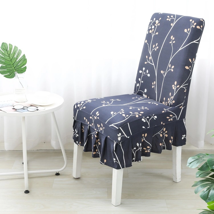 Modern Printed Chair Cover Set Waterproof Eco-Friendly Dining Stretch Chair Seat Cover