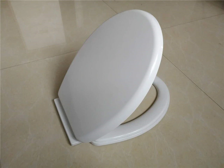 Bathroom Round Type Toilet Seat Cover White Standard Design