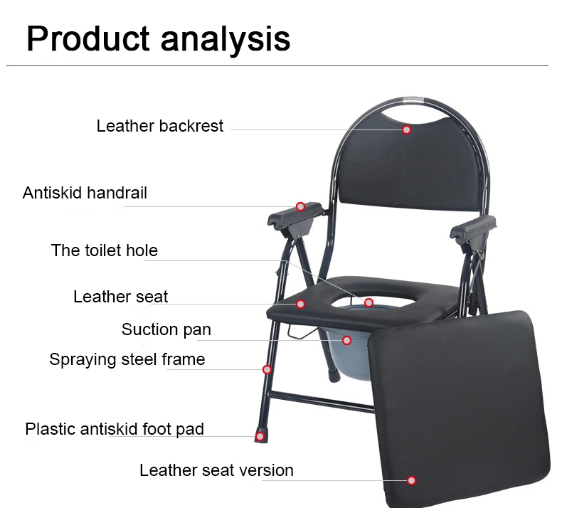 Disabled Wheel Chair Toilet and Sitting Folding Human Toilet Chair Price