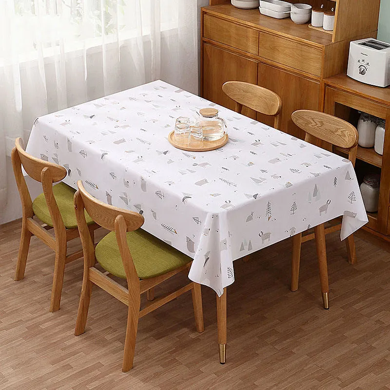 Kitchen Dining Room Sets Waterproof Oil-Proof Hot-Proof Tablecloth Cover