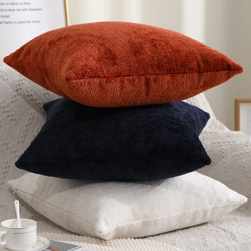 Wholesale Luxury Solid Plain Velvet Cushion Cover Living Room Car Sofa Decor Custom Cushion Cover