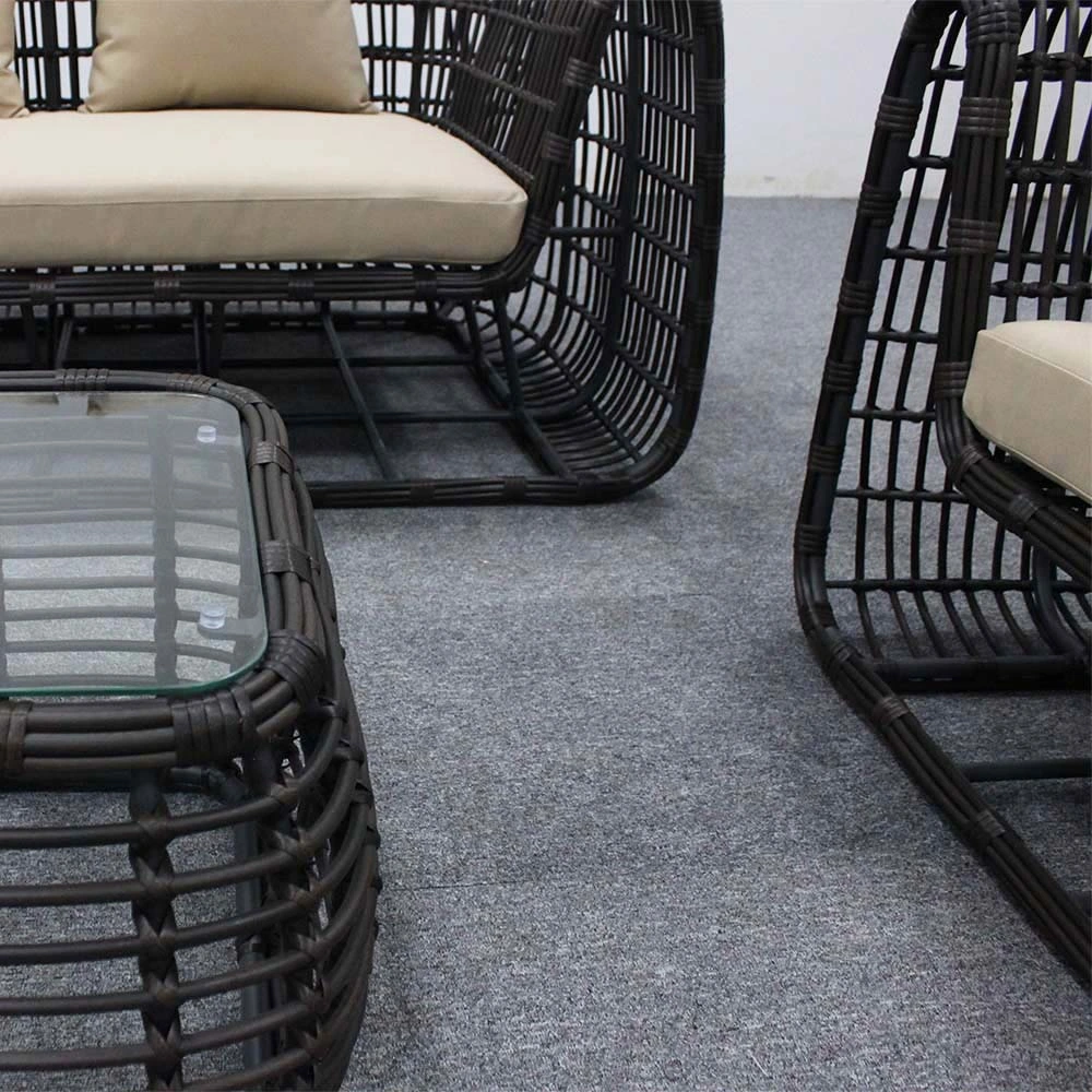 Eco-Friendly Outdoor Furniture Durable Rattan Chairs Washable Wicker Rattan Sofa