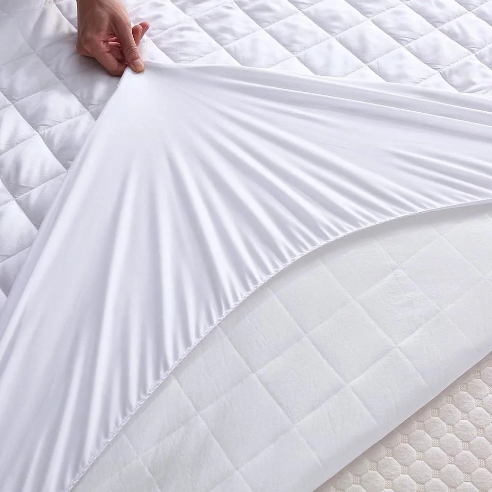 Wholesale Waterproof Cooling Hypoallergenic Breathable Soft Mattress Protector Mattress Cover
