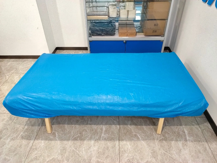 Disposable Waterproof Fitted Plastic Bed Pallet Chair Cover