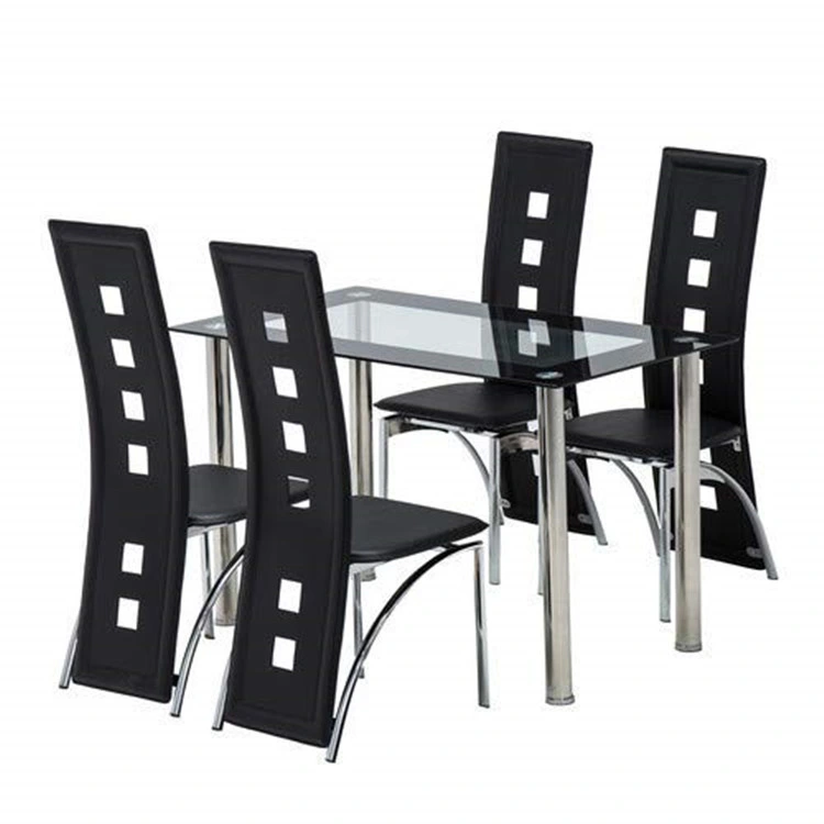 Wholesale Modern PVC Leather Cover Upholstered Dining Chair with Iron Legs for Restaurant and Dining Room Use