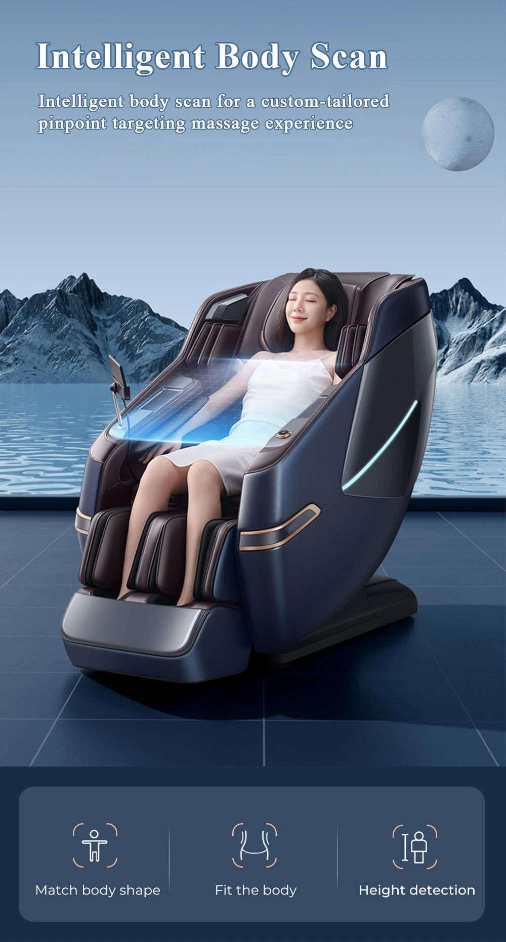 Rotai Double Mechanism Foot Massage Chair Beauty Salon