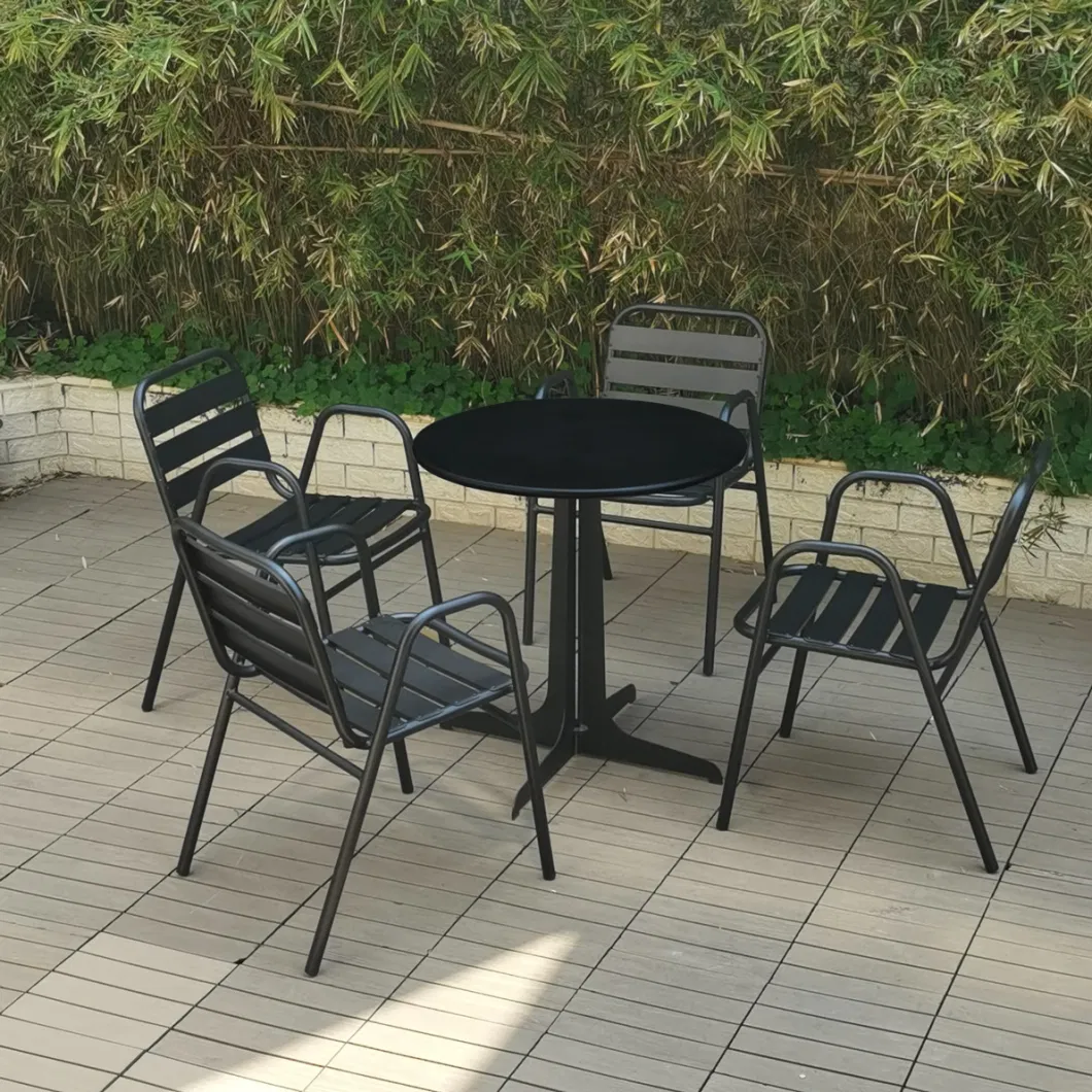 Furniture Outdoor Rattan Set Patio Sofa Cover Cast Wicker Aluminium Metal Bamboo Iron Table and Chair Sale House 5PC Garden Sets