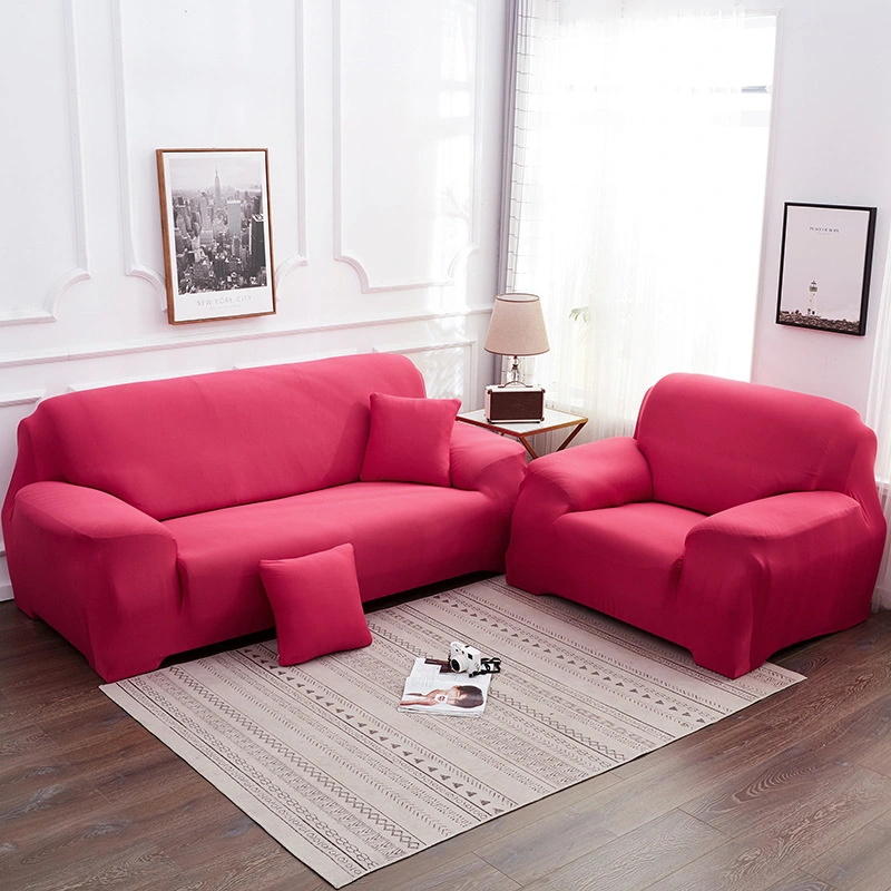 Wholesale Cheap Price Plain Design, Solid Color Stretch Sofa Cover